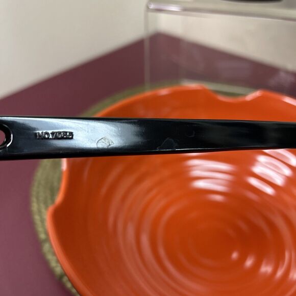 4-Piece Japanese Style Ramen Noodle Bowl Set with Spoons Orange Black - Picture 5 of 8